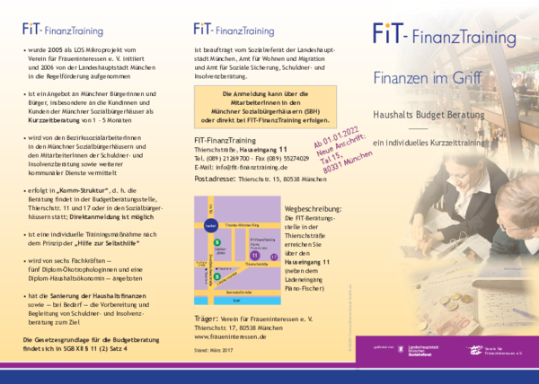 FIT-FinanzTraining Flyer für Multiplikatoren